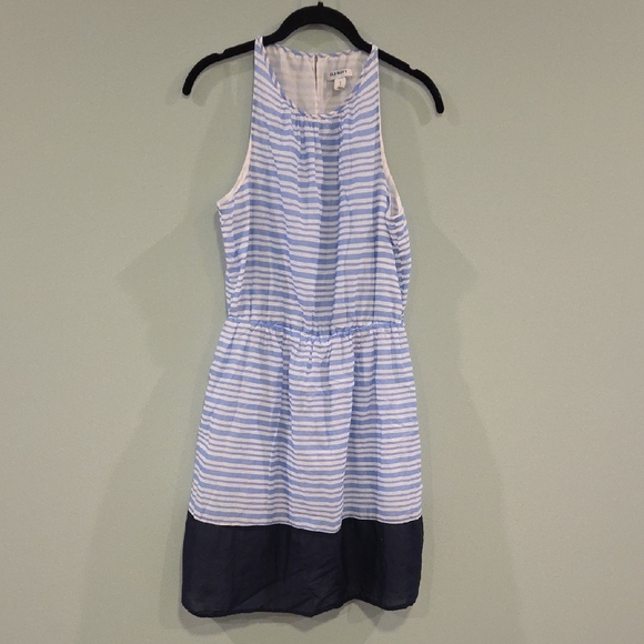 Old Navy Dresses & Skirts - Old Navy 100% Cotton Light Blue & White Sleeveless Summer Dress Size Medium